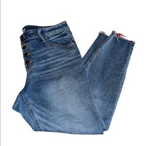 Old Navy button-fly rockstar super skinny ankle jean 12